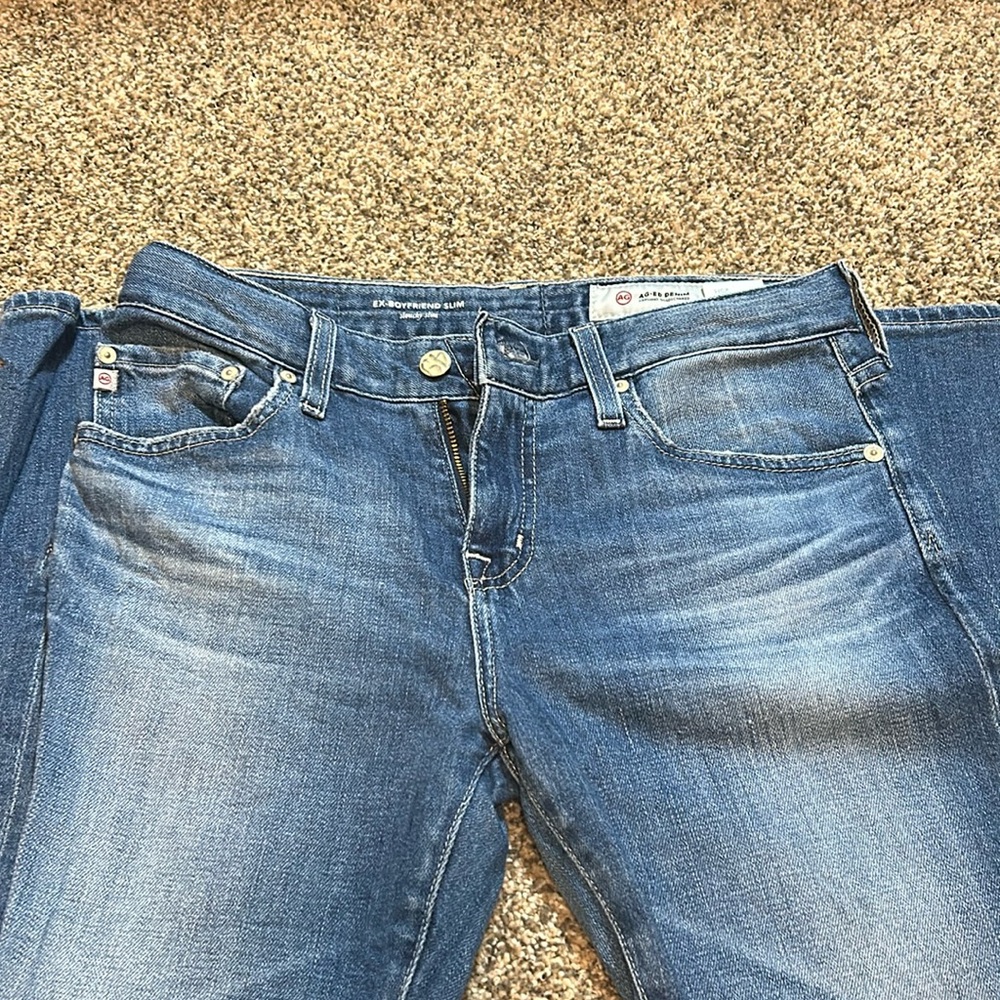 AG light wash denim